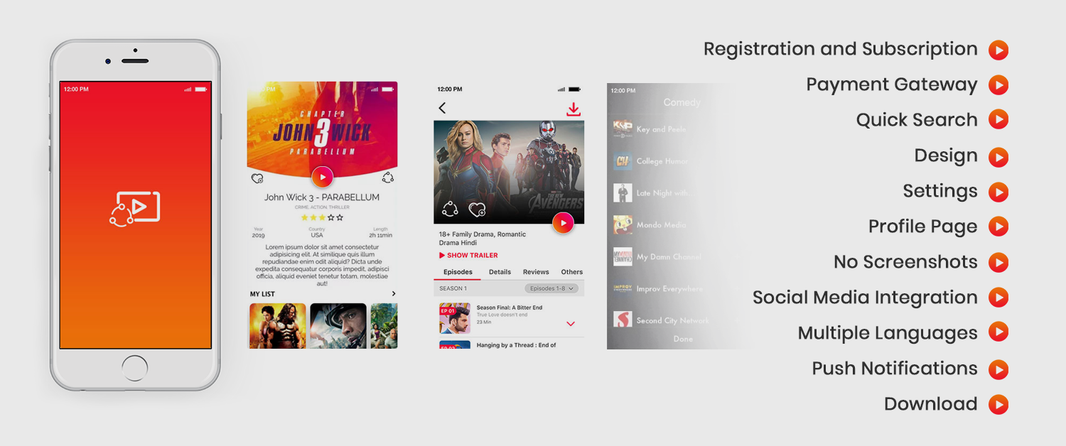 Must Have Features in Video Streaming App