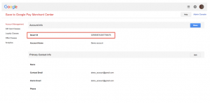 The Gmail account needs to be a merchant account