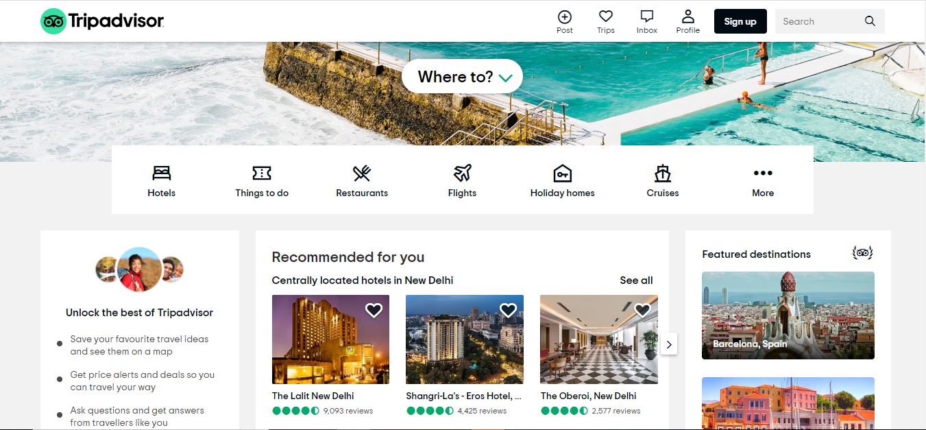 Tripadvisor Website