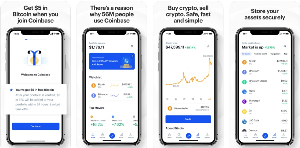 apps like coinbase that give free crypto