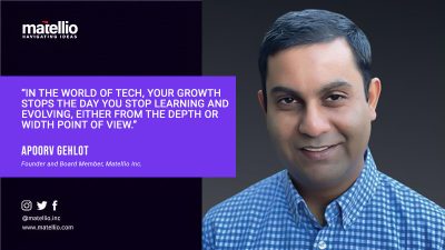 In Conversation with Mr. Apoorv Gehlot, Founder and Board Member at Matellio