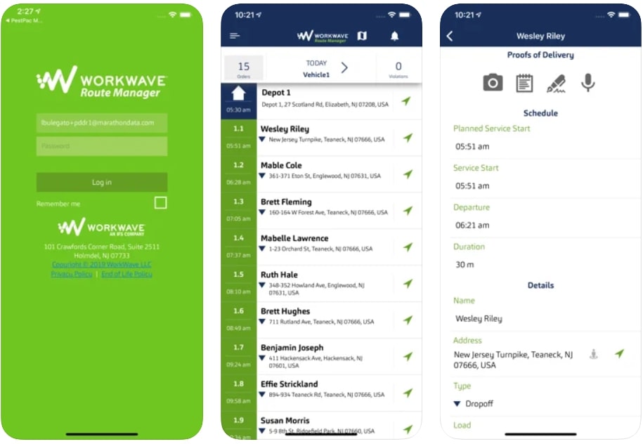 WorkWave Route Manager app