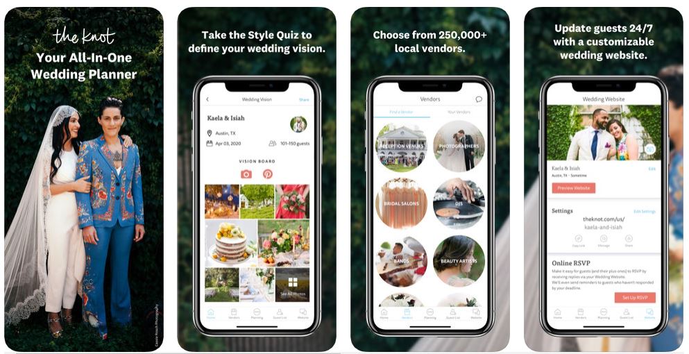 The Knot Wedding Planner app