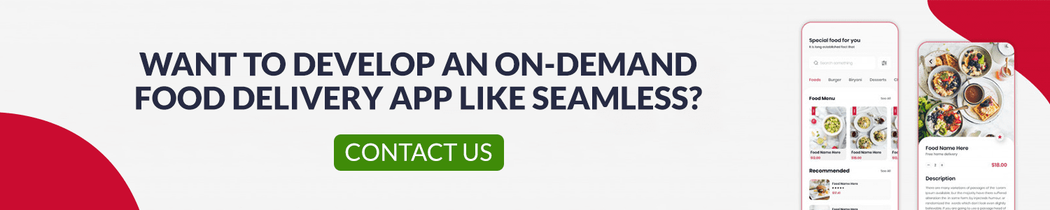 on demand food delivery app