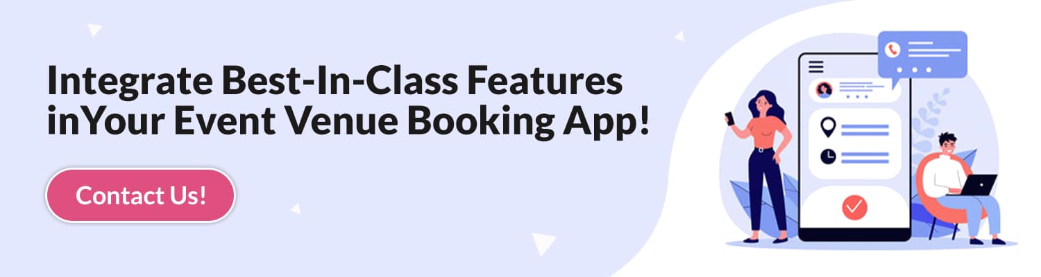 Event Venue Booking App Features