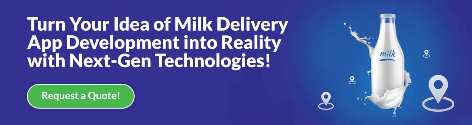 milk delivery app development 