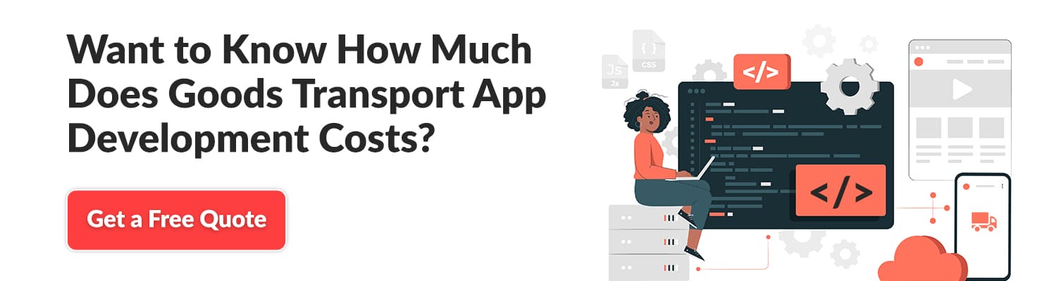 goods transport app development