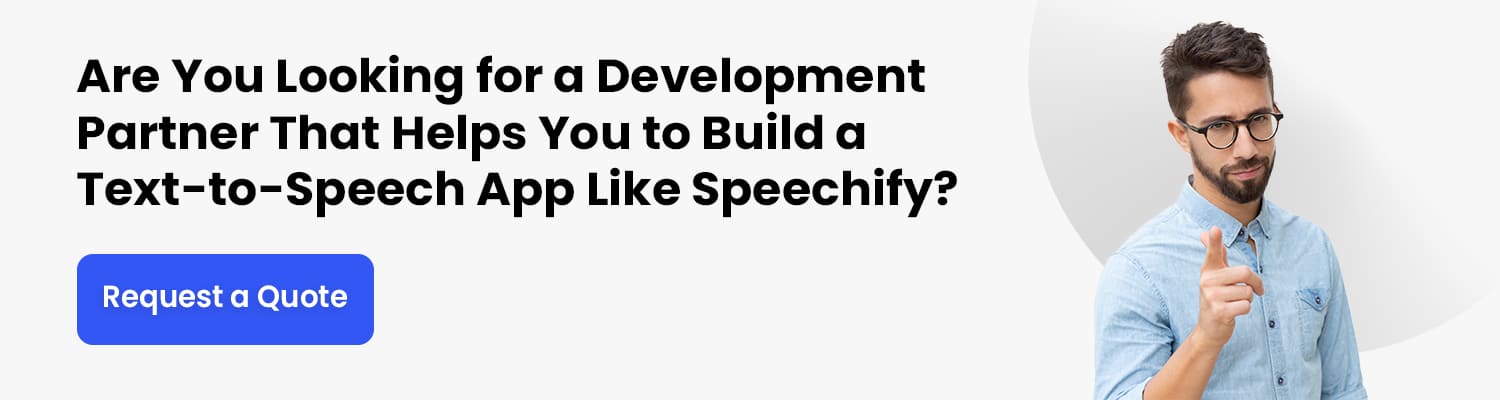 Text to Speech App Development Partner