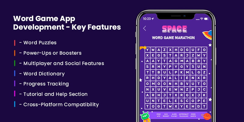 Word Game App Development - Key Features