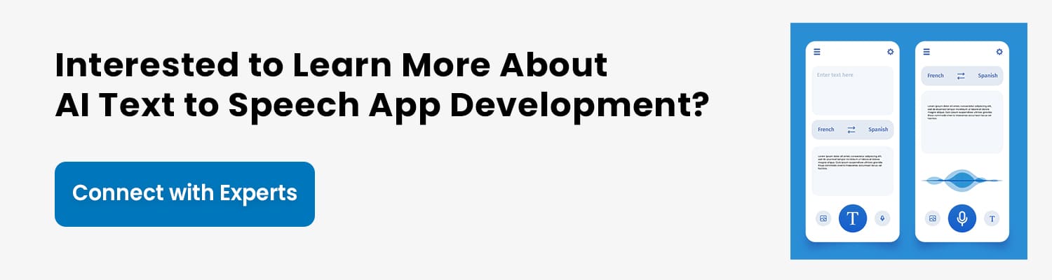 Custom AI Text to Speech App Development