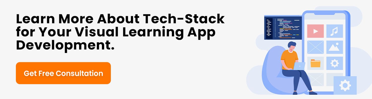 Tech stack for visual learning app