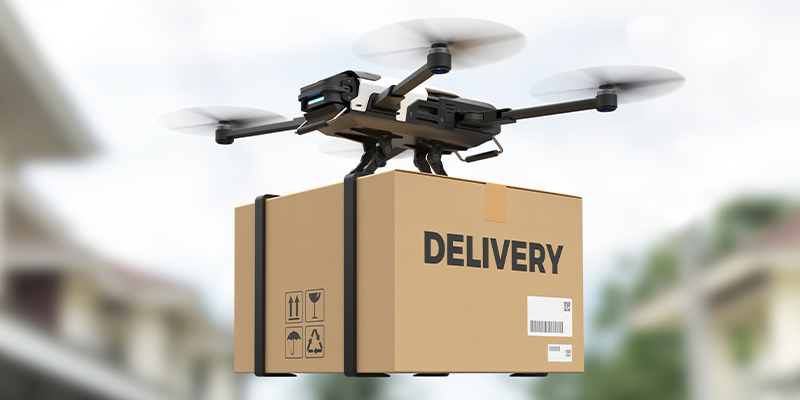 Drone deliveries using IoT