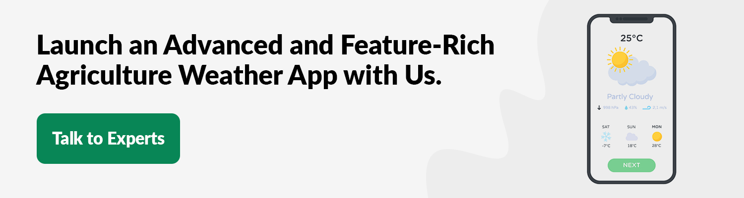 Launch an Advanced and Feature Rich Agriculture Weather App with Us
