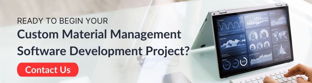 custom material management software CTA 2