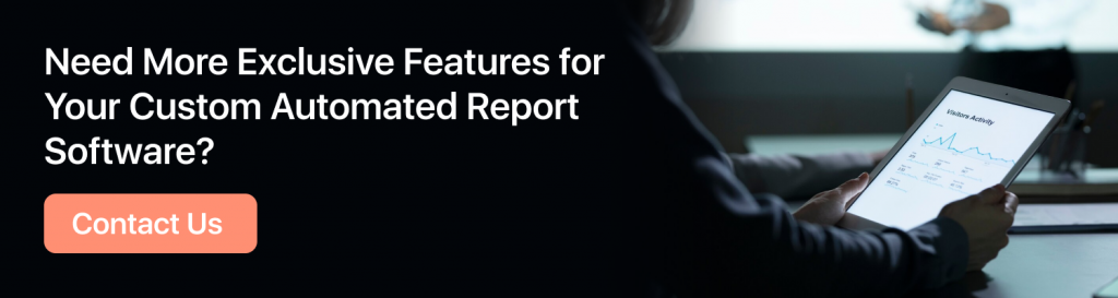 report automation software features