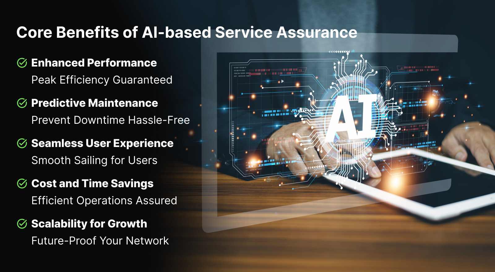 Core Benefits of AI-based Service Assurance