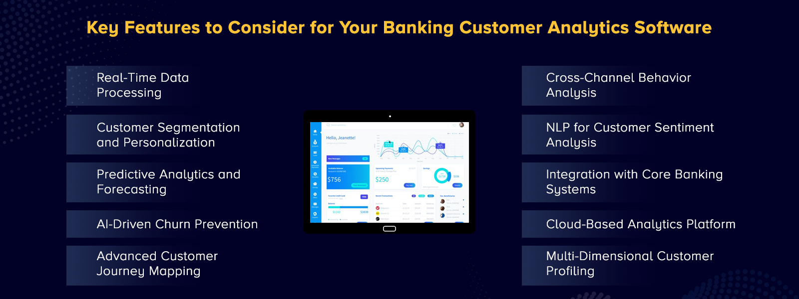Key Features to Consider for Your Banking Customer Analytics Software:
