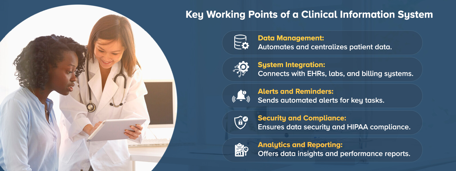 Key Working Points of a Clinical Information System