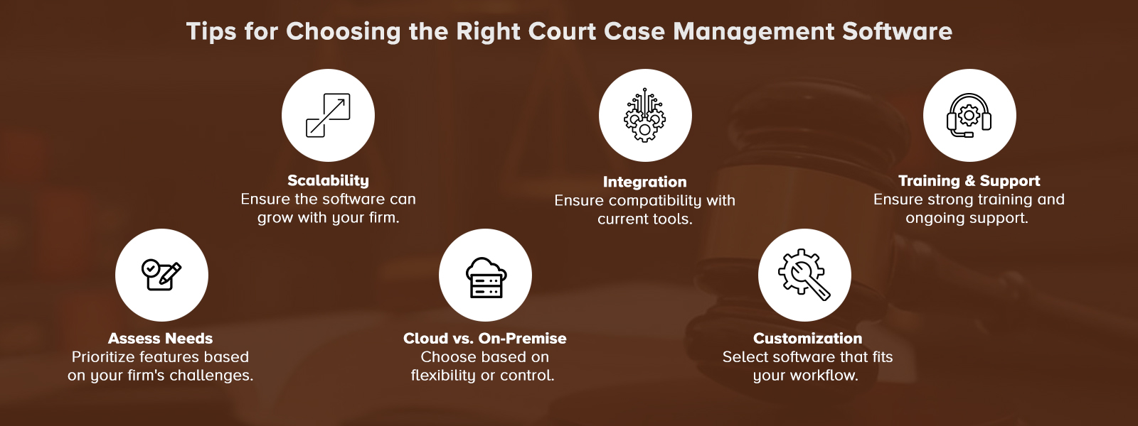 Tips for Choosing the Right Court Case Management SoftwareÂ