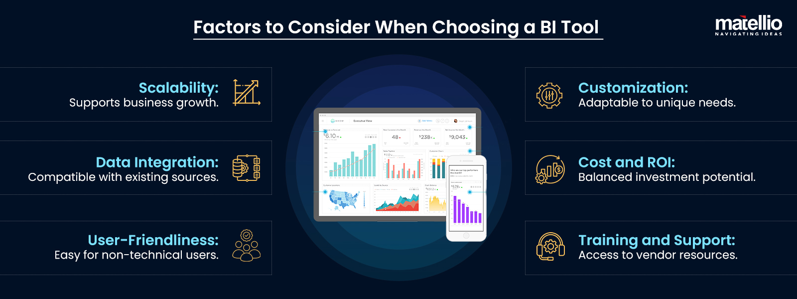 Factors to Consider When Choosing a BI Tool