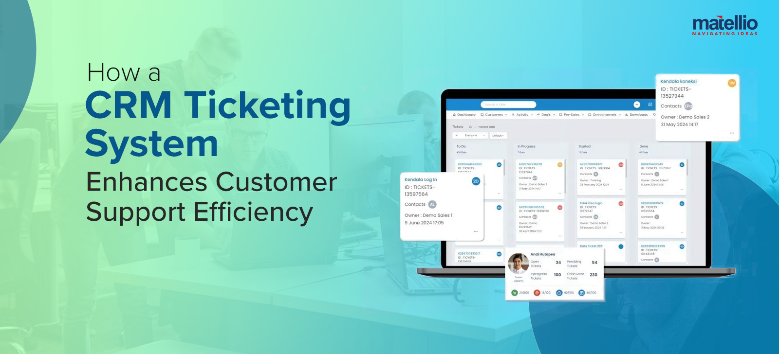 CRM ticketing system